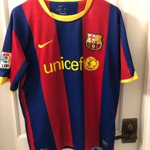 Nike Barcelona Jersey David Villa Authentic